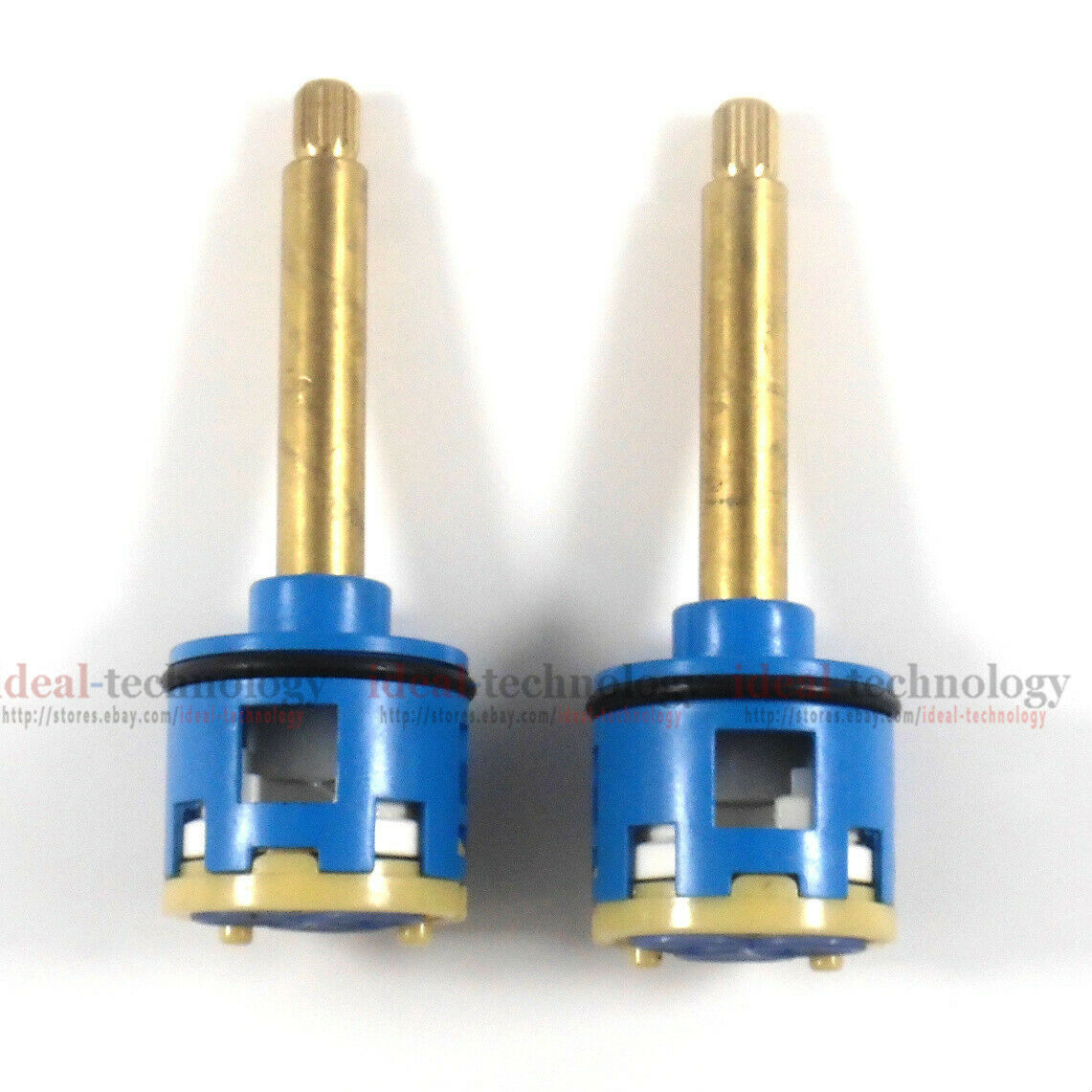 2x Split Faucet For 33mm Manifold Valve Plug Extension Copper Rod 125mm Jacuzzi