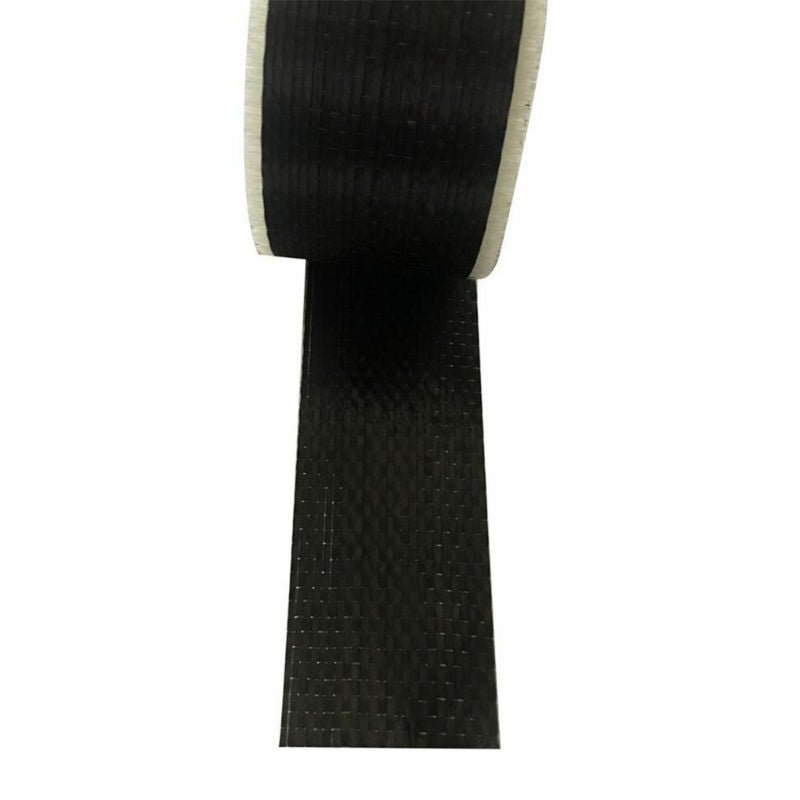 1pc 12K 10cm*500cm Black Carbon Fiber Cloth Fabric UNI-Directional Weave