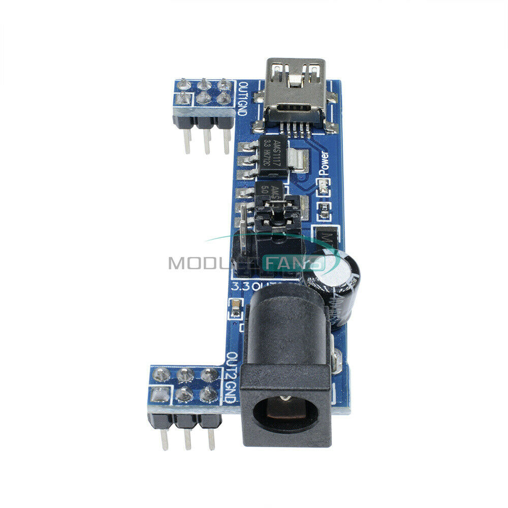 Mini USB MB102 Breadboard Power Supply Module 3.3V 5V F Solderless Arduino