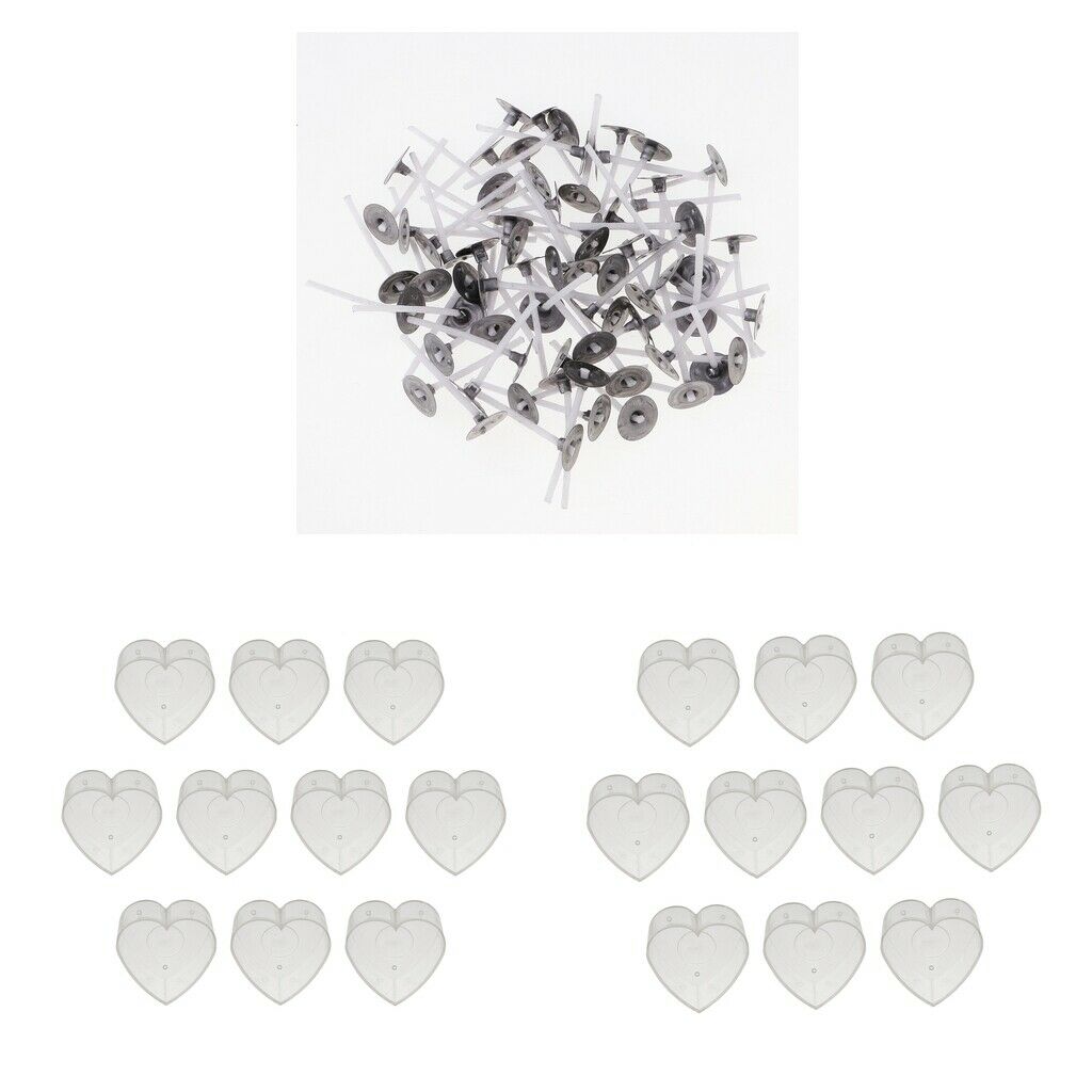 Lot Of 20 Love Heart Plastic Tealight Containers Tealight Empty Containers + 200
