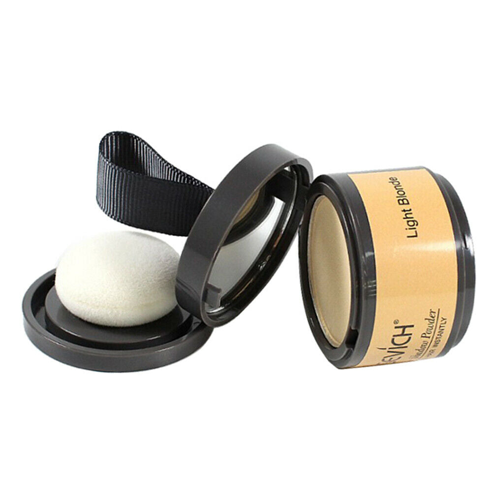 4g Matte Hairline Powder with Mirror Hair Roots Cover Shade Light Golden