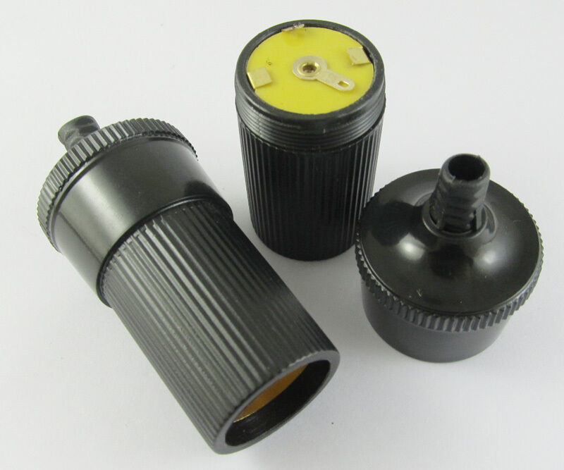 1pc Car Plastic Power Cigarette Lighter Jack Female Socket Cable soldering YH15