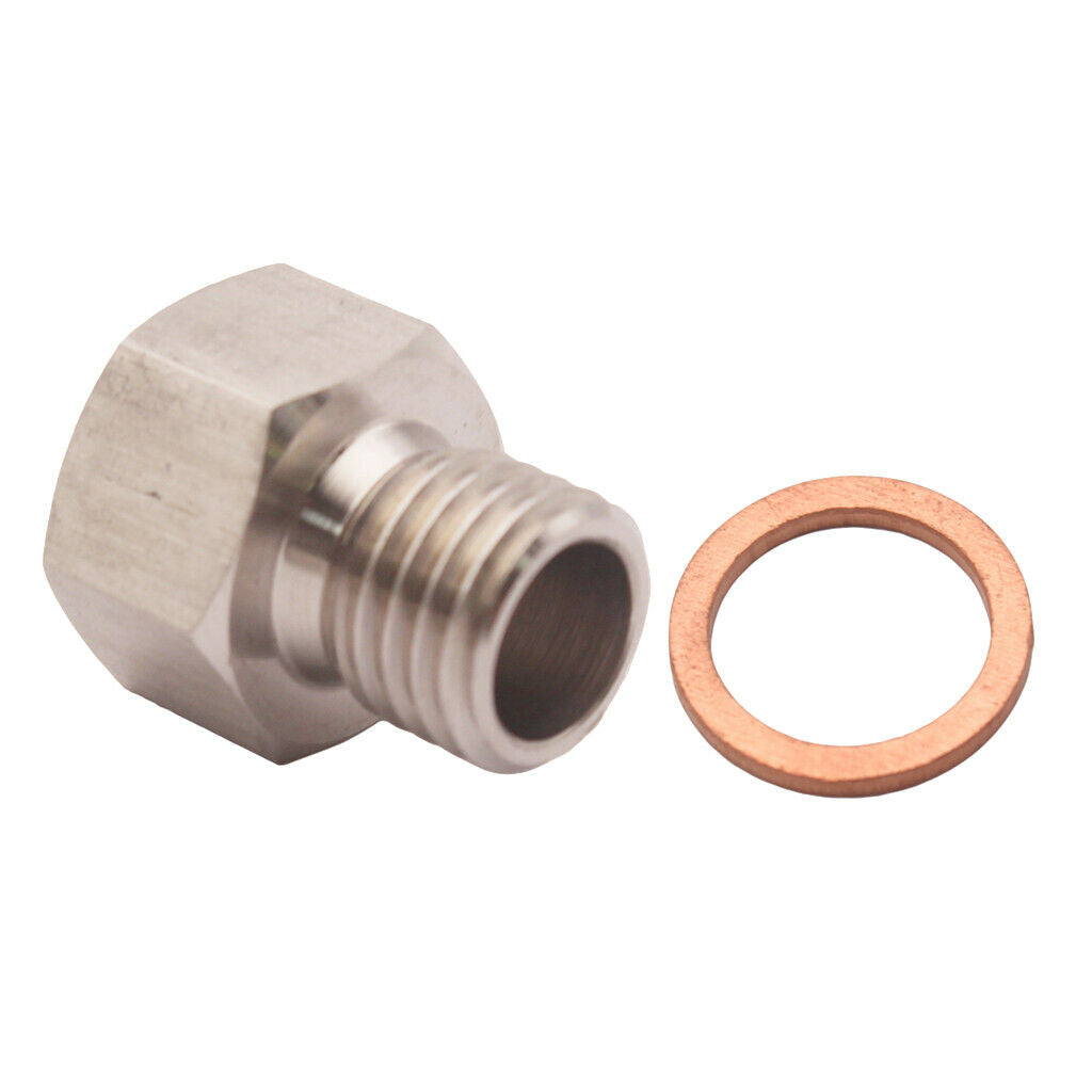Stainless Steel Auto Meter Fitting Adapters 1/8"NPT Female 12mmx1.5 Male Each