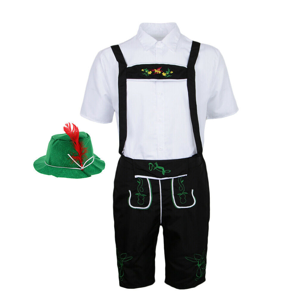 Adults Men Oktoberfest Bavarian Beer German Fancy Dress Lederhosen Party XXL