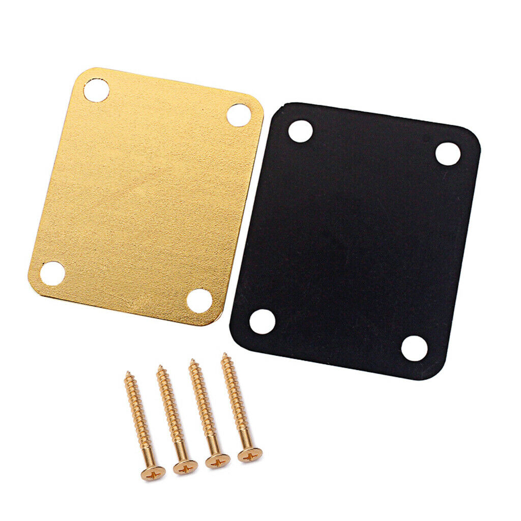 Guitar Neck Reinforcement Plate And Screws 4Pcs for Guitar Parts