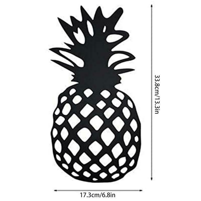 Metal Pineapple Shaped Wrought Iron Pendant Wall Decor Hollow Hanging Ornament