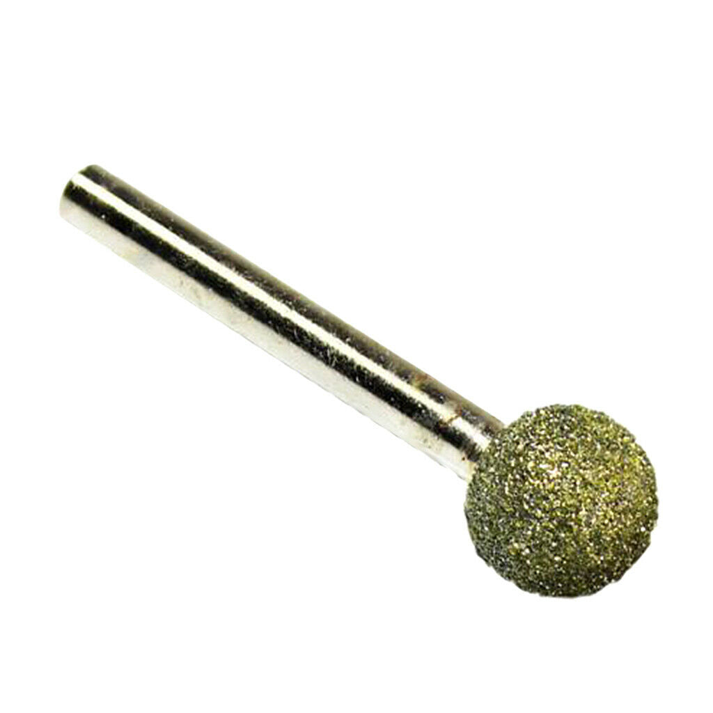 18mm Spherical Diamond Grinding Head Bit Grinding Rod Burr Bit Shank