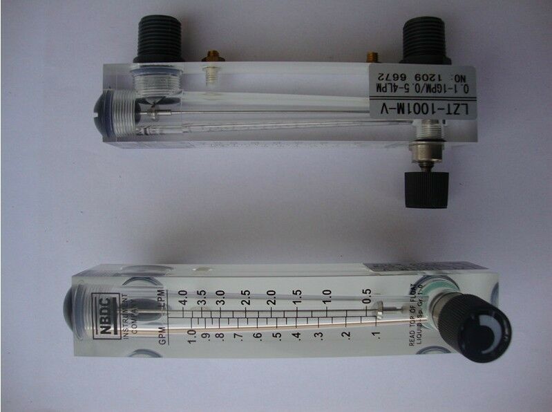 LZT-1001M-V Water Liquid Flow Measuring Panel Flowmeter 0.1-1GPM/0.5-4LPM