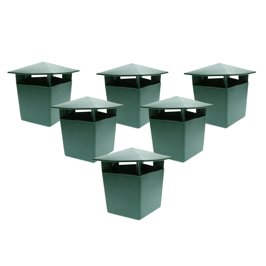 6 x Plastic House Slug Leech Snail Gintrap Farm Protector Box Snail Cage
