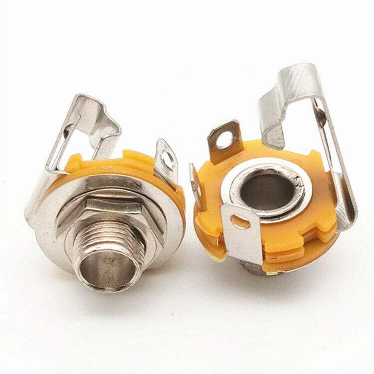 Metal Sophomore Core 6.5 Socket Mono Socket Can Be Fixed 6.35 Switch Microphone