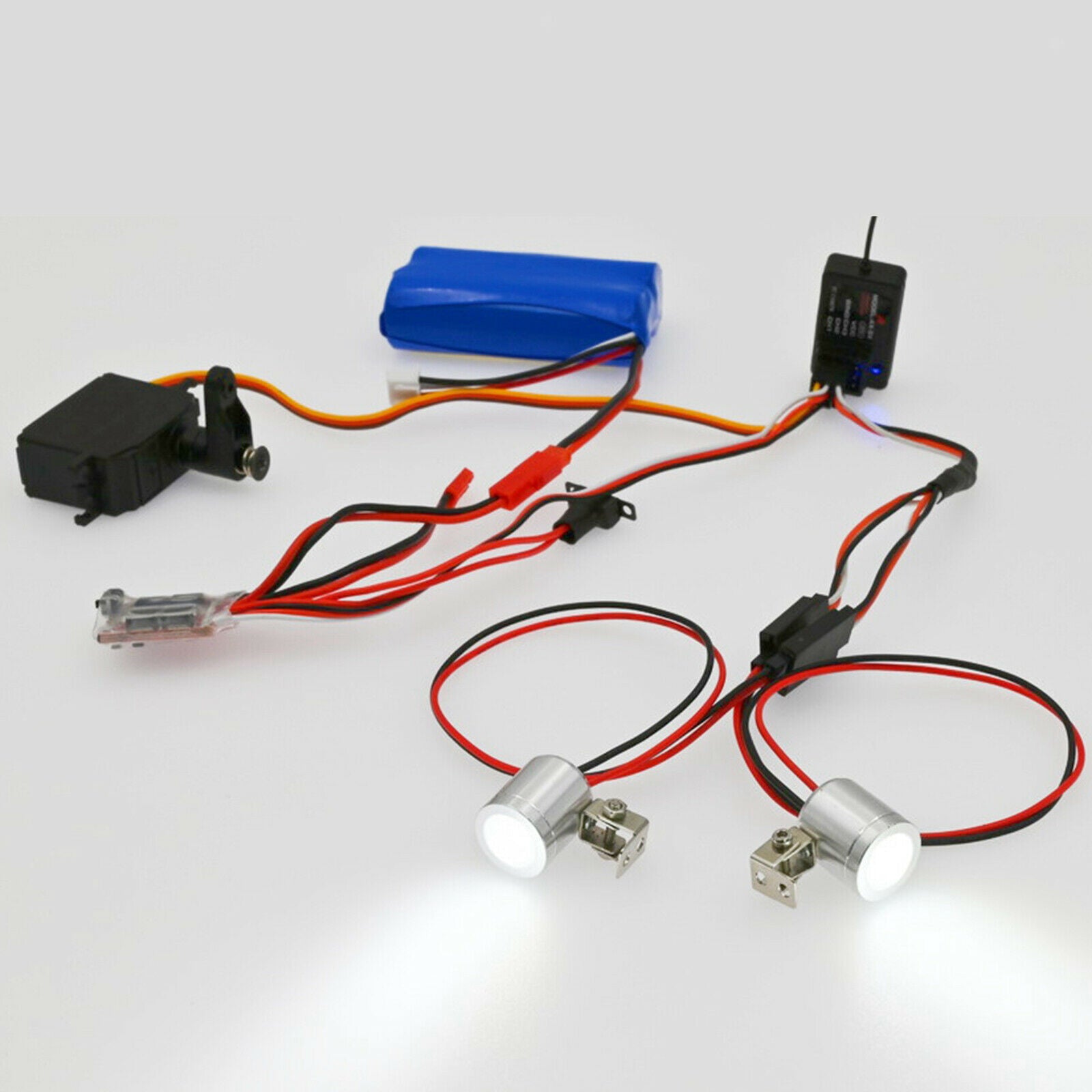 LED Spotlight Head Light for WPL B14 B14K B24 B24K C14 MN99 RC Car Parts
