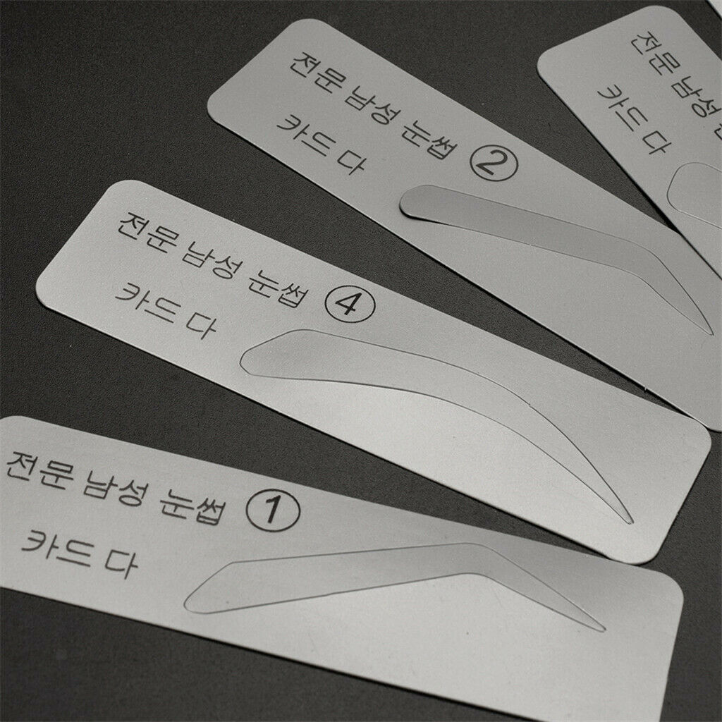 5 Styles Eyebrow Stencil Shaper - Women Eye Brows Ruler Shaping Template for DIY
