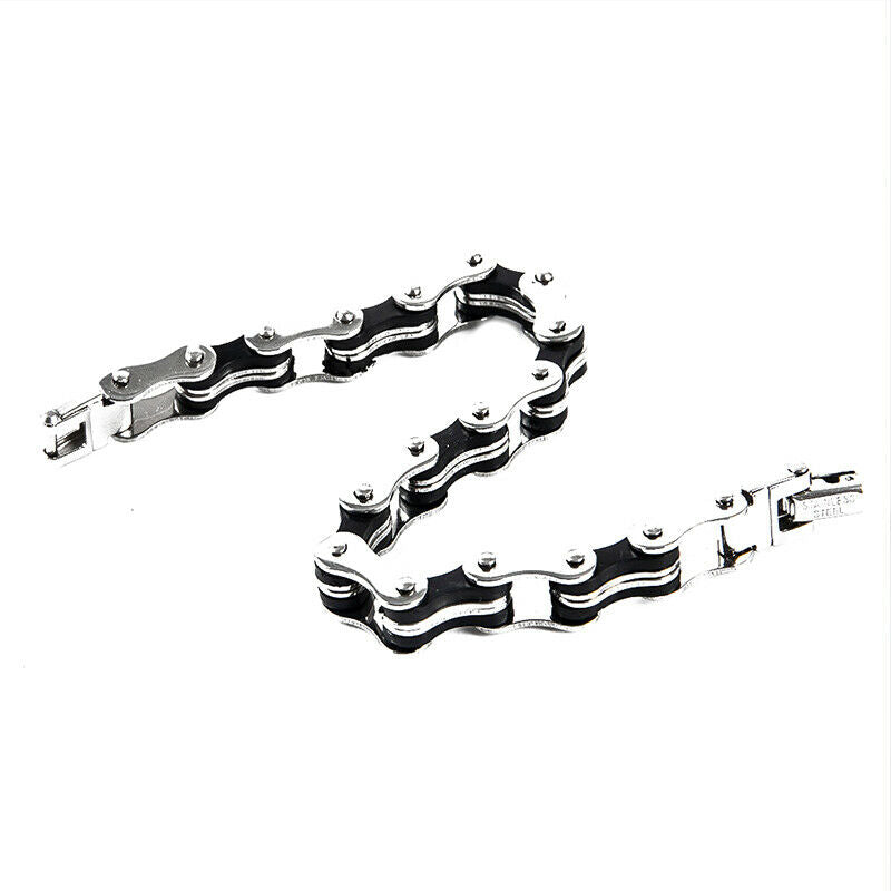 Punk Stainless steel Bracelet For Man Motorcycle Bike Bicycle Chain Brace.l8