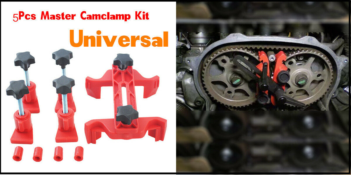 Dual Cam Clamp Camshaft Engine Timing Locking Tool Sprocket Gear Locking Kit