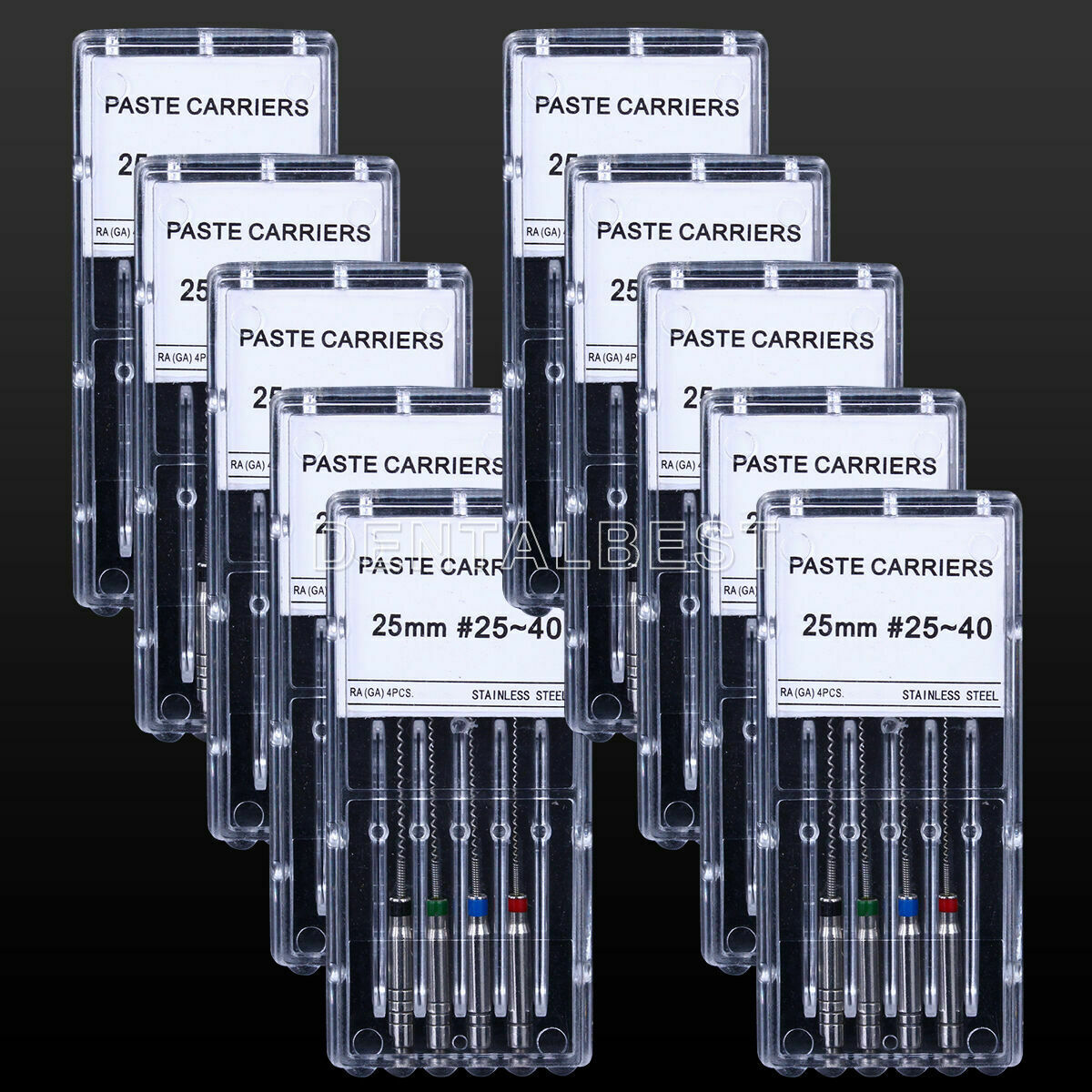 10Box Rotary Paste Carriers Engine Rotary For Low Speed Handpiece 25mm 25#-40#