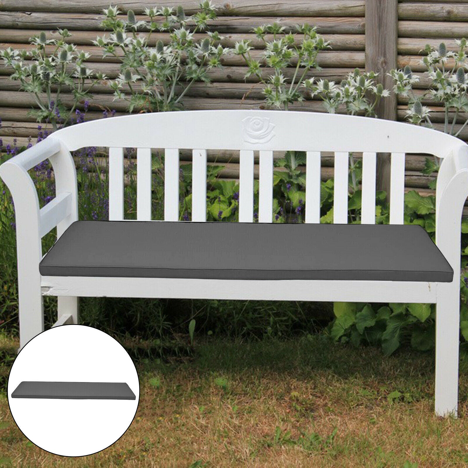 Waterproof Garden Bench Patio Furniture Pad Seat Cushion Swing Loveseat