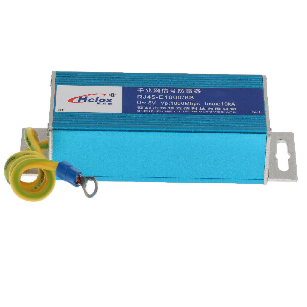 Gigabit Ethernet RJ-45 Surge Protector for Thunder &  Protection