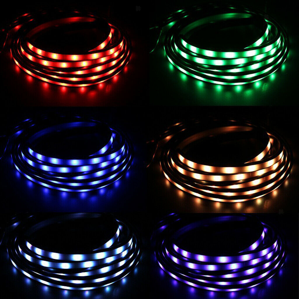 Car Chassis Grill RGB LED Atmosphere Neon Glow Light Remote Sound Control