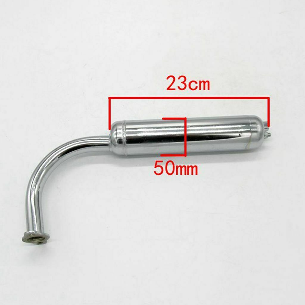 Exhaust Muffler Pipe 2 Stroke 48cc 66cc 70cc 80cc Motorized Push Bike