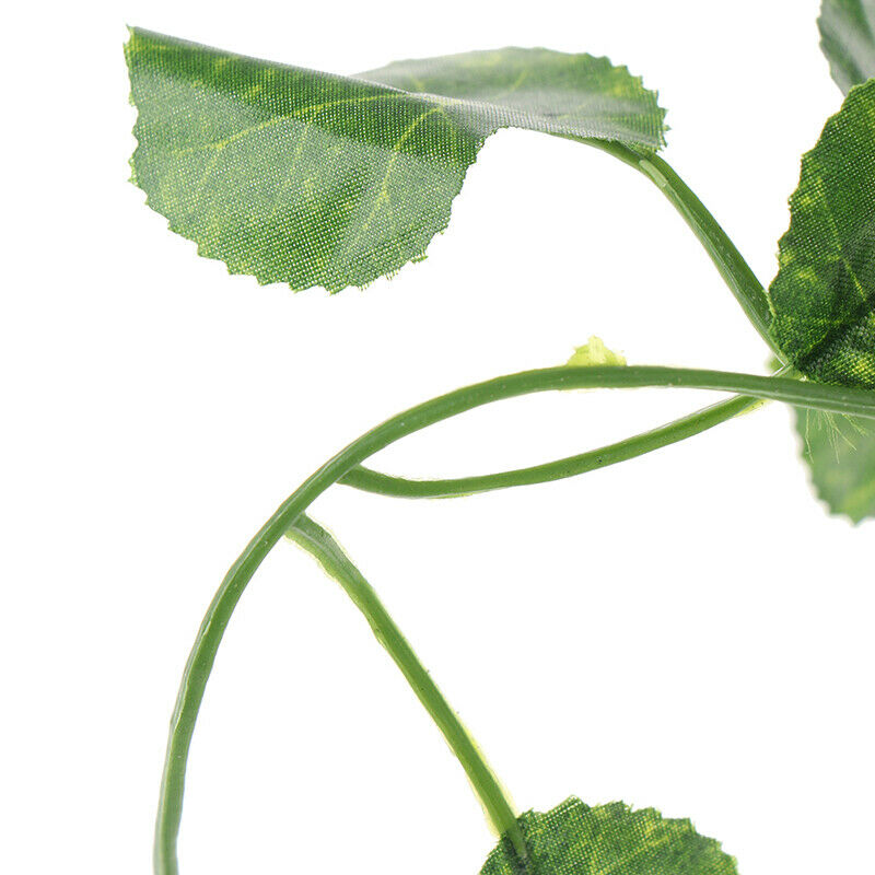 2.4m Artficial Vine Green Plants Leaf Hanging Decor Rattan Liana Wall Lea.l8