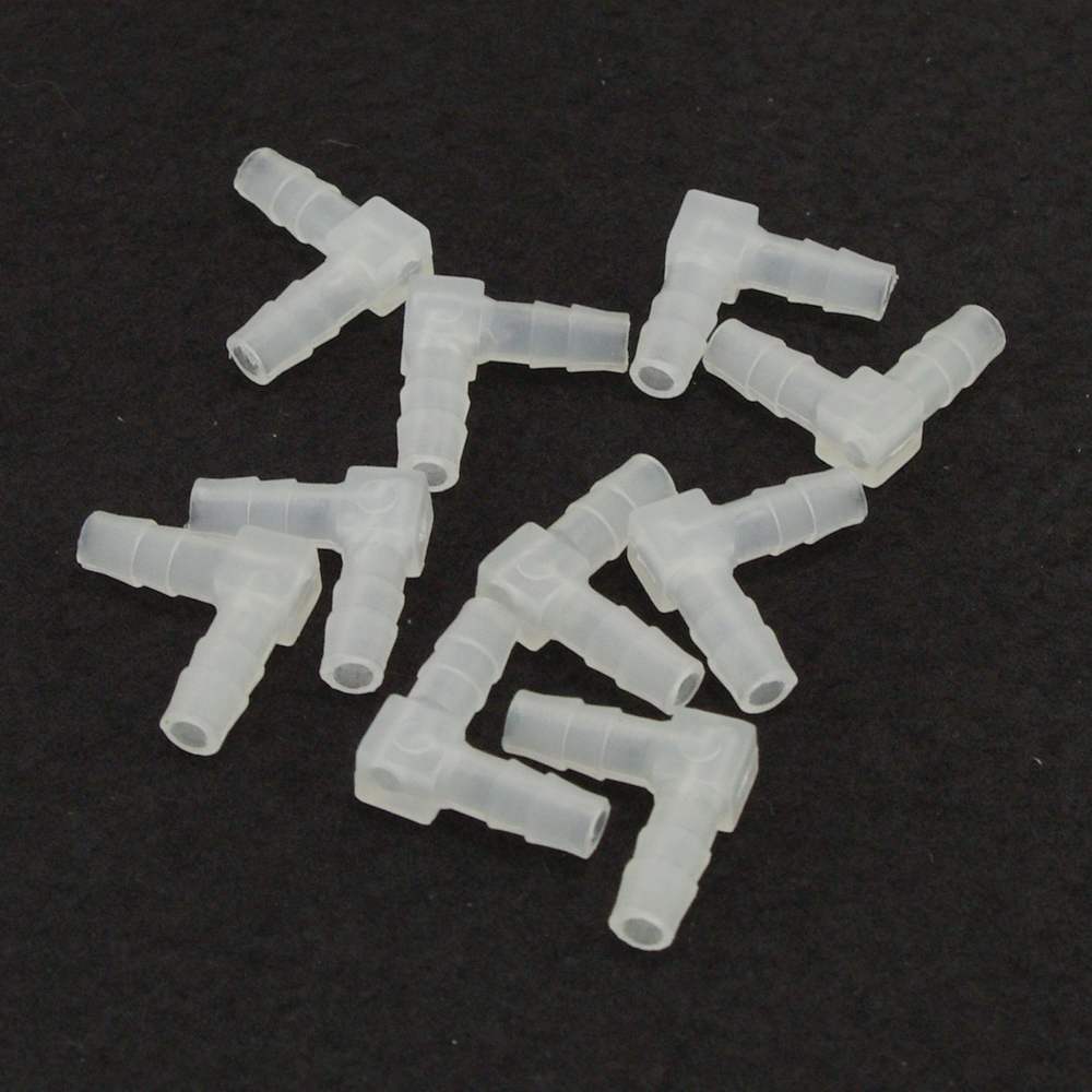 10PCS 10mm Equal Elbow  Barb Plastic Hose Tube Connection Joiner Adapter