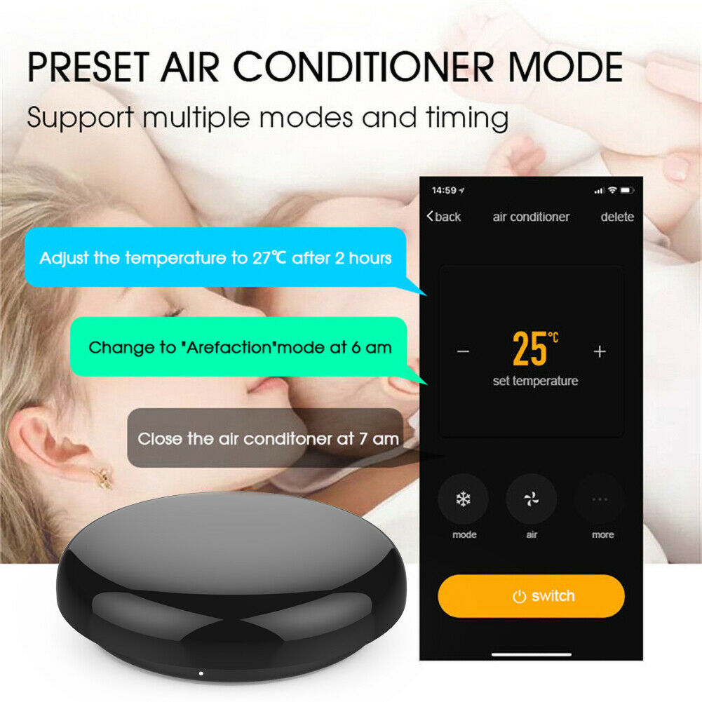 WiFi IR Remote Control Work with Alexa Google Home Assistant Smartphone