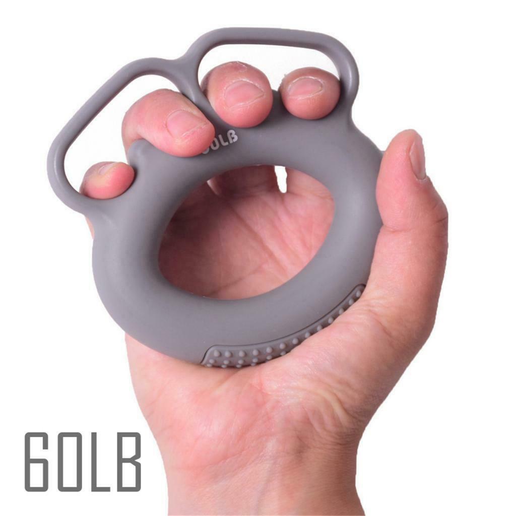 3Pcs Silicone Hand Finger Grip Rings Muscle Power Training Finger Separate