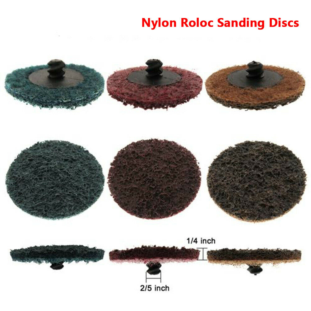 52 Pcs / Set  Ø 2" 50 mm Roloc Sanding Discs Quick Change Type-R Roll Lock Pads