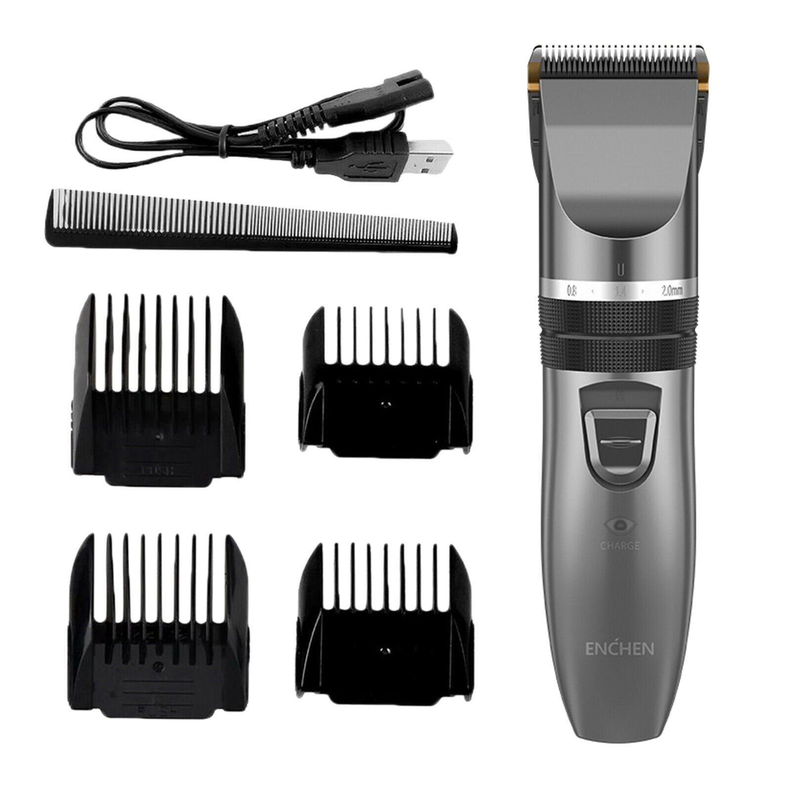 Family Boys Men's Electric Hair Clipper & Accessories Rechargeable White