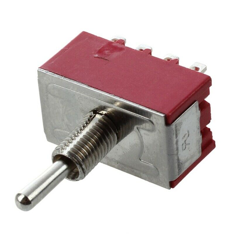 2 Pcs AC 250V 2A 120V 5A 12 Pin 4PDT ON/ON Toggle Switch Q1F5F5