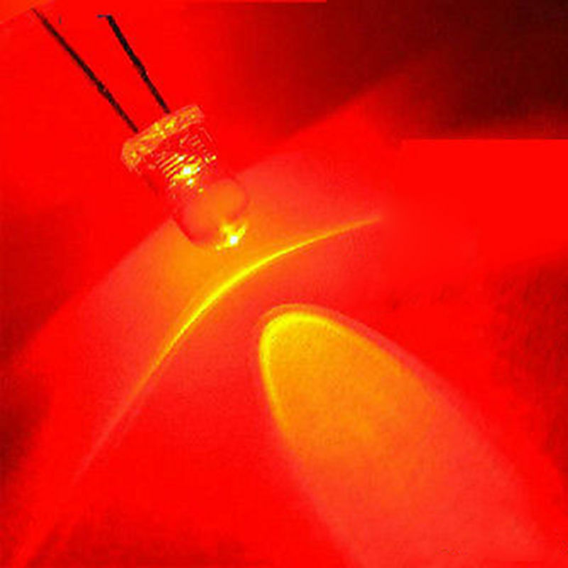 100pcs 5MM Red/Green/Blue/Yellow/White Round Water Clear LED Light Diodes Kit