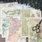 12x Retro Nautical Map Paper Pad Scrapbooking Card Album Background Decor Craft