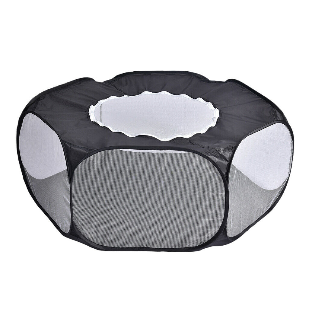 Small Animals Pen Cage Hamster Rabbit Chinchilla Gerbil Hedgehog Black