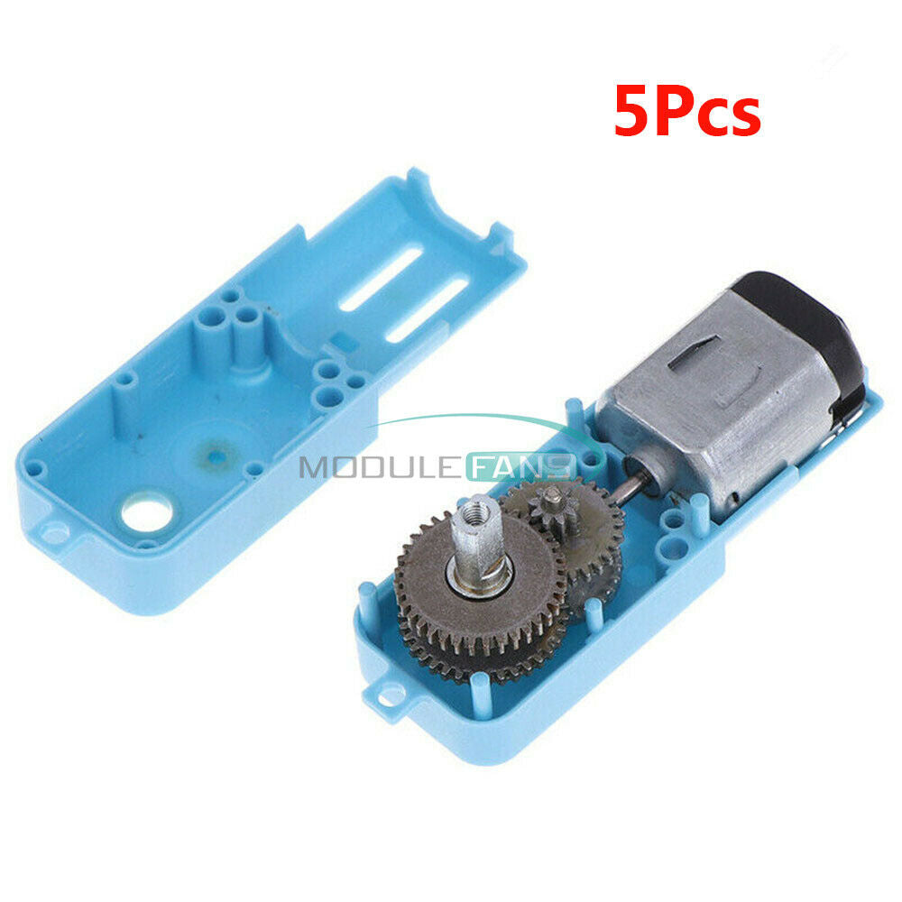5Pcs 110RPM 1:90 Geared Motor TT Roboter Smart Auto Chassis DIY Anti Interferenz