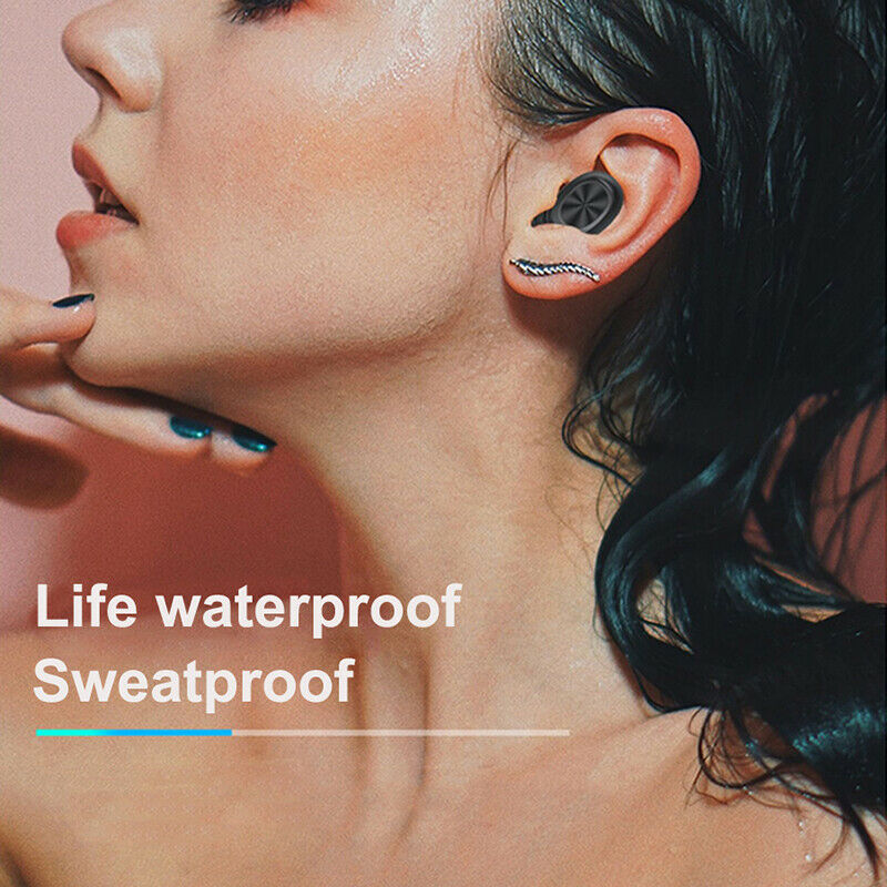 Wireless Bluetooth Headset Earphones Mini Earbuds Stereo Deep Bass Headphones