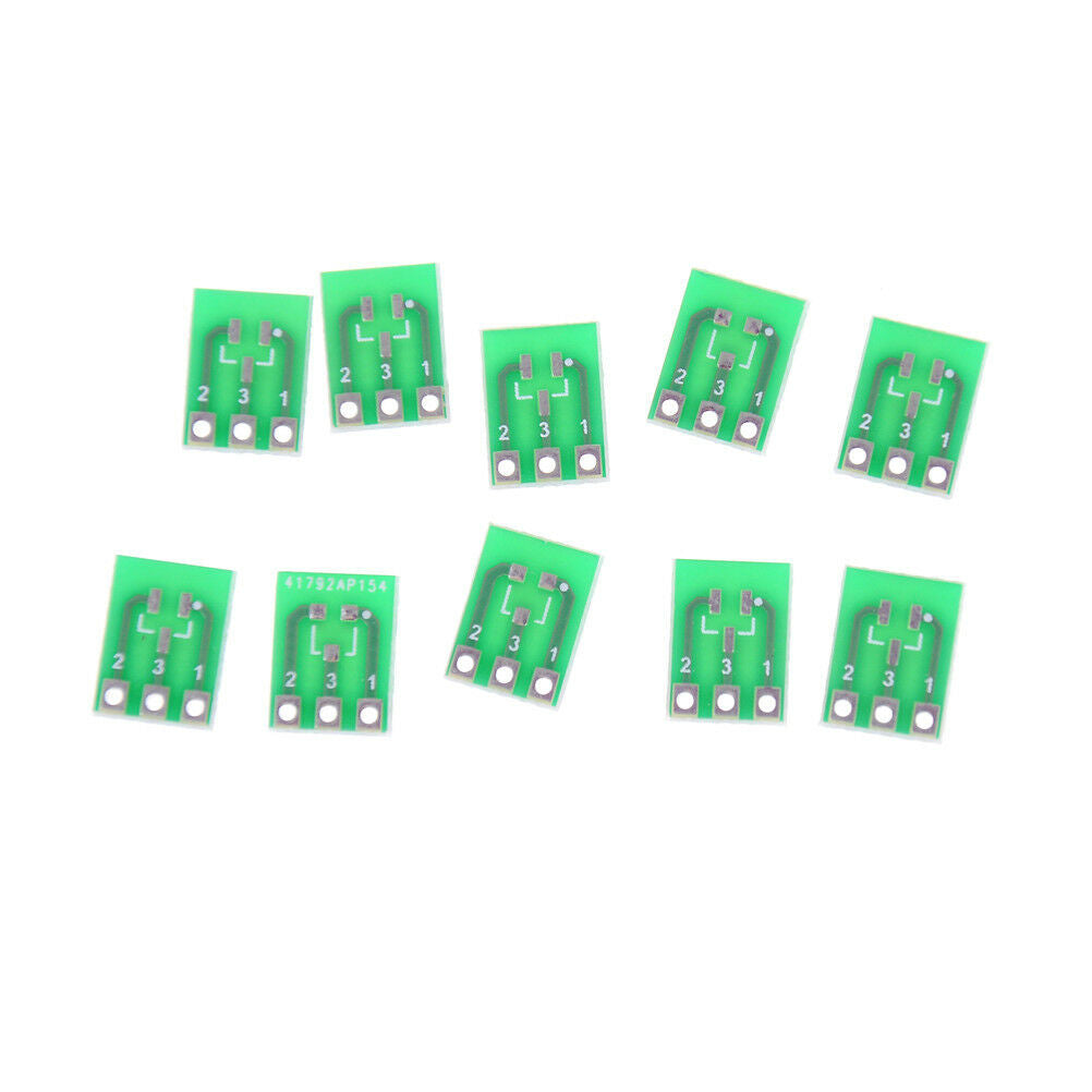 10pcs Double-Side SMD SOT23-3 to DIP SIP3 Adapter PCB Board DIY Converte.l8