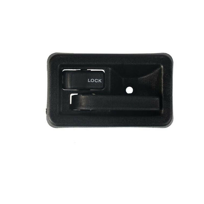 Black Inside Door Latch Handles Pair For Jeep Wrangler 87-04 W/ Rod Clips Newest