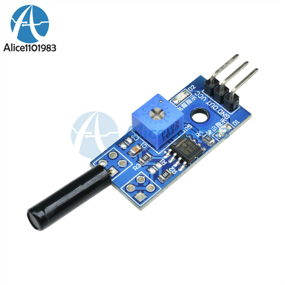 2PCS 3-5V LM393 Vibration Switch Sensor Module SW-18010P for Intelligent Vehicle