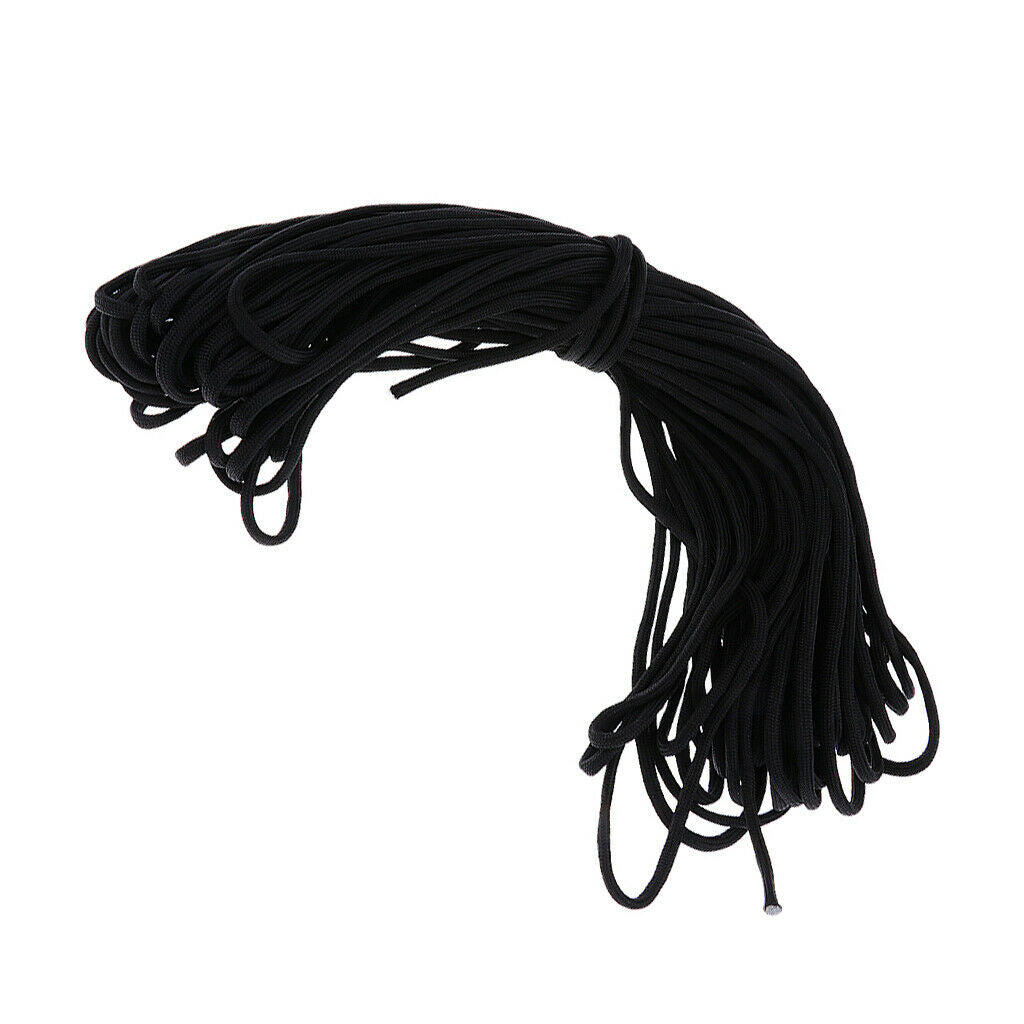100FT Outdoor Camping Paracord Parachute Cord Rope 7 Strand Core Black