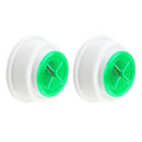 2 Pieces Wall Mounted Tea Towel Holders Hooks for Kitchen Bathroom Green