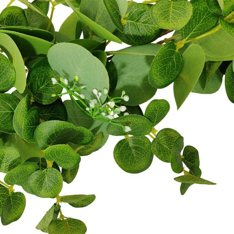 Artificial Eucalyptus Vines Handmade Garland Greenery Ivy for Wedding BackdrZ8W9
