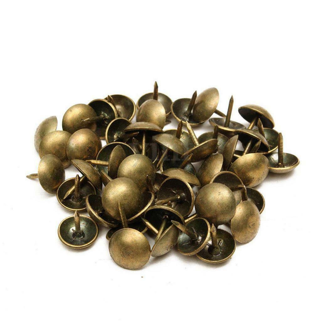 100pcs Thicken Thumb Nails for Upholstery Furniture Cork Board Chest 10x10mm