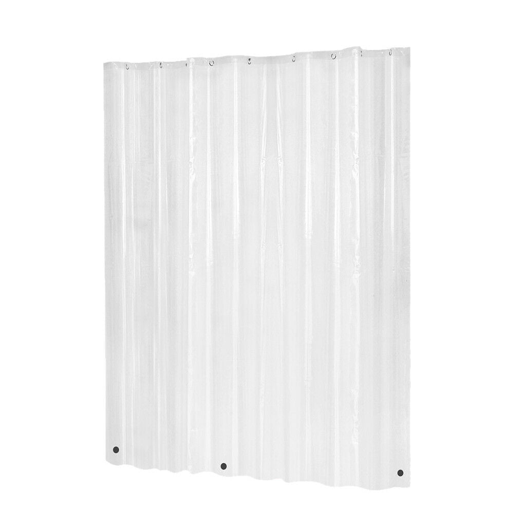 72x80inch PEVA Clear Shower Curtain Liners Waterproof Polyester Bath Screen,Rust