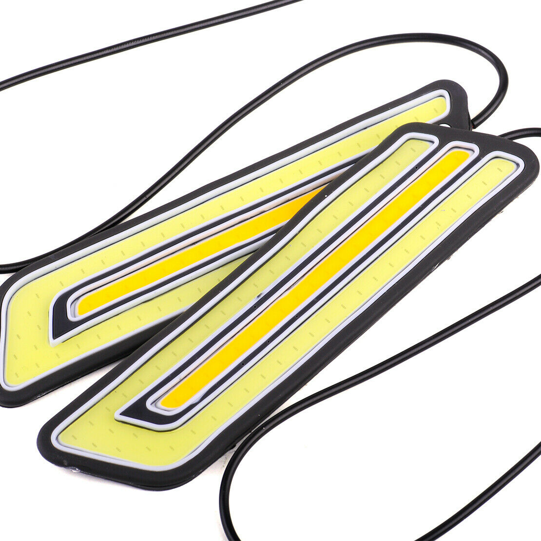2pcs Waterproof LED COB Car Auto DRL Driving Daytime Running Lamp Fog Light An