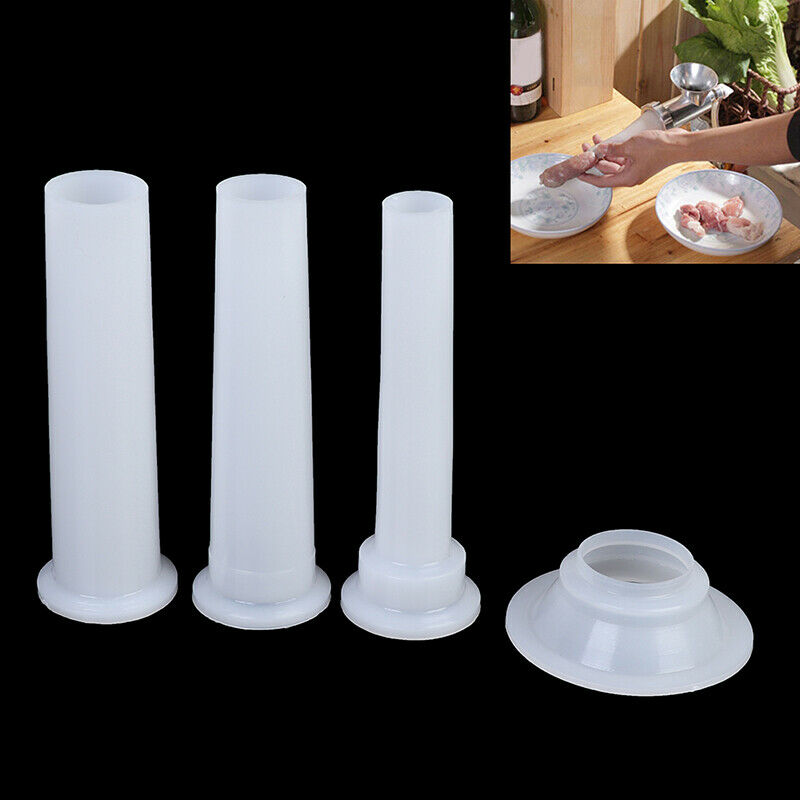 1Set Meat Grinder Sausage Stuffer Filling Tubes Funnels Nozzles for Sausage T KX