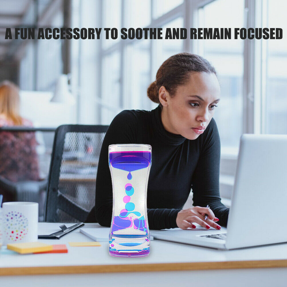 Liquid Timer Anxiety Relief Toys Motion Bubble Timer Oil Hourglass Fidget Toys