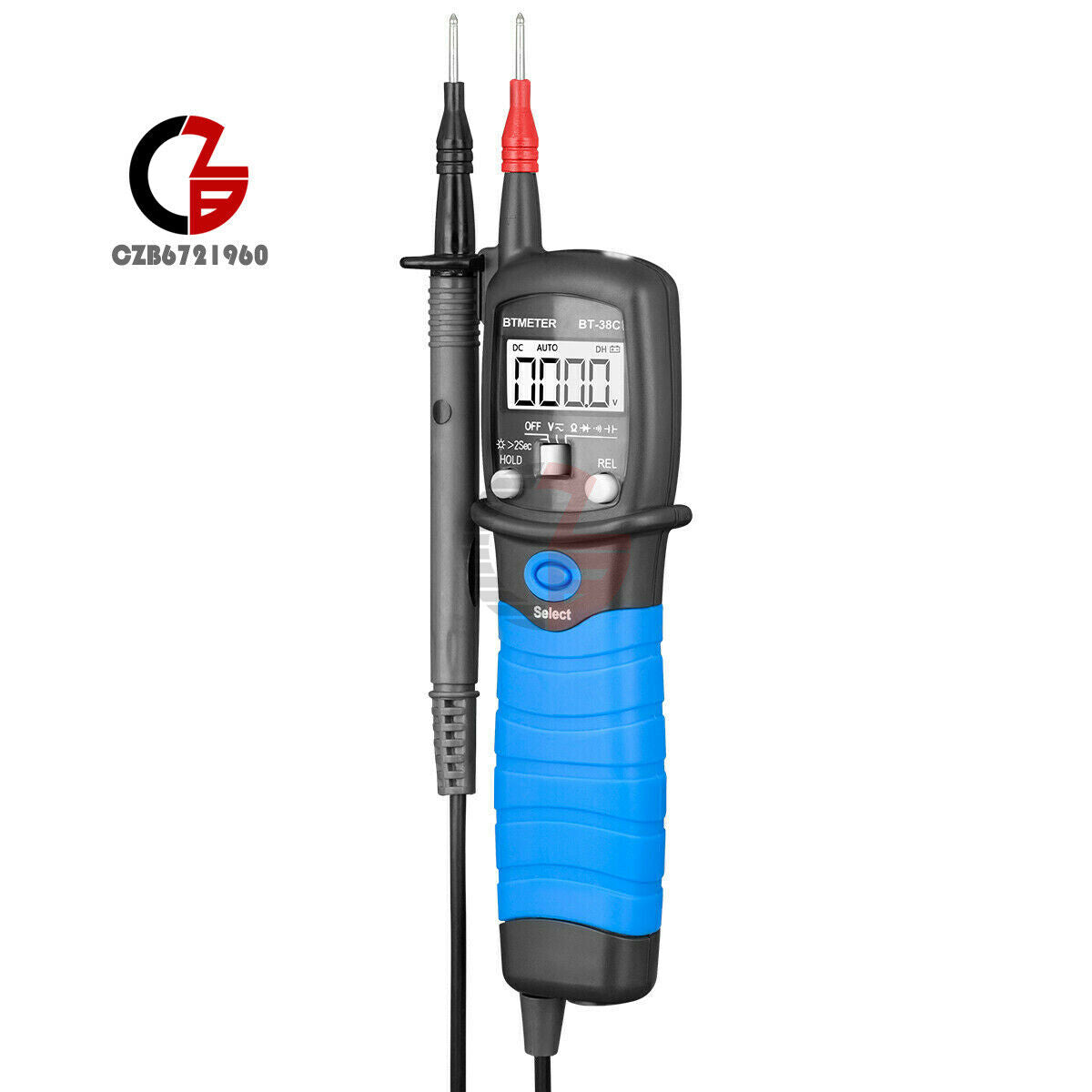 Portale Digital Pen Multimeter Voltage AC-DC Ohm Continuity Tester Capacity Blue