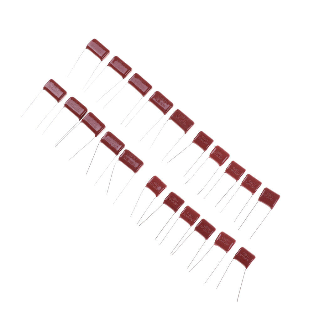 10pcs, CBB 104J 630V 100NF 0.1UF P10mm Metallized Film Capacito.l8