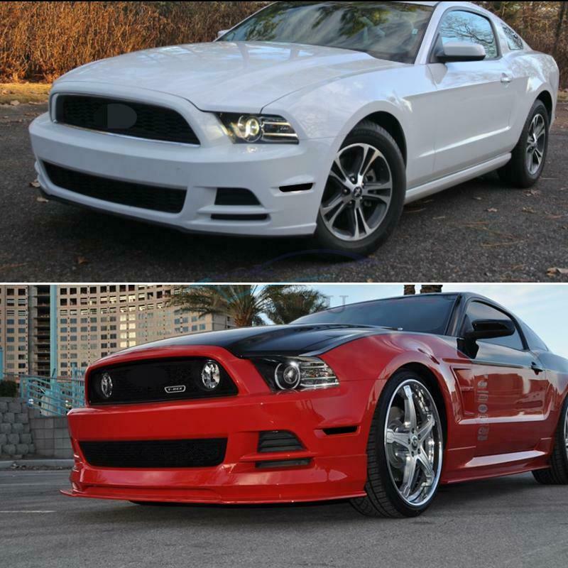 1 Pair Smoked White LED Side Marker Lamp Indicator Light For Ford Mustang 10-14