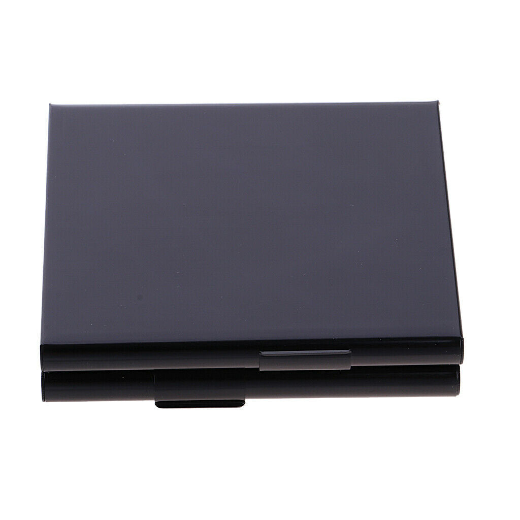 Cigarette Case Metal Box Holder Aluminum Case Double Side Waterproof Black